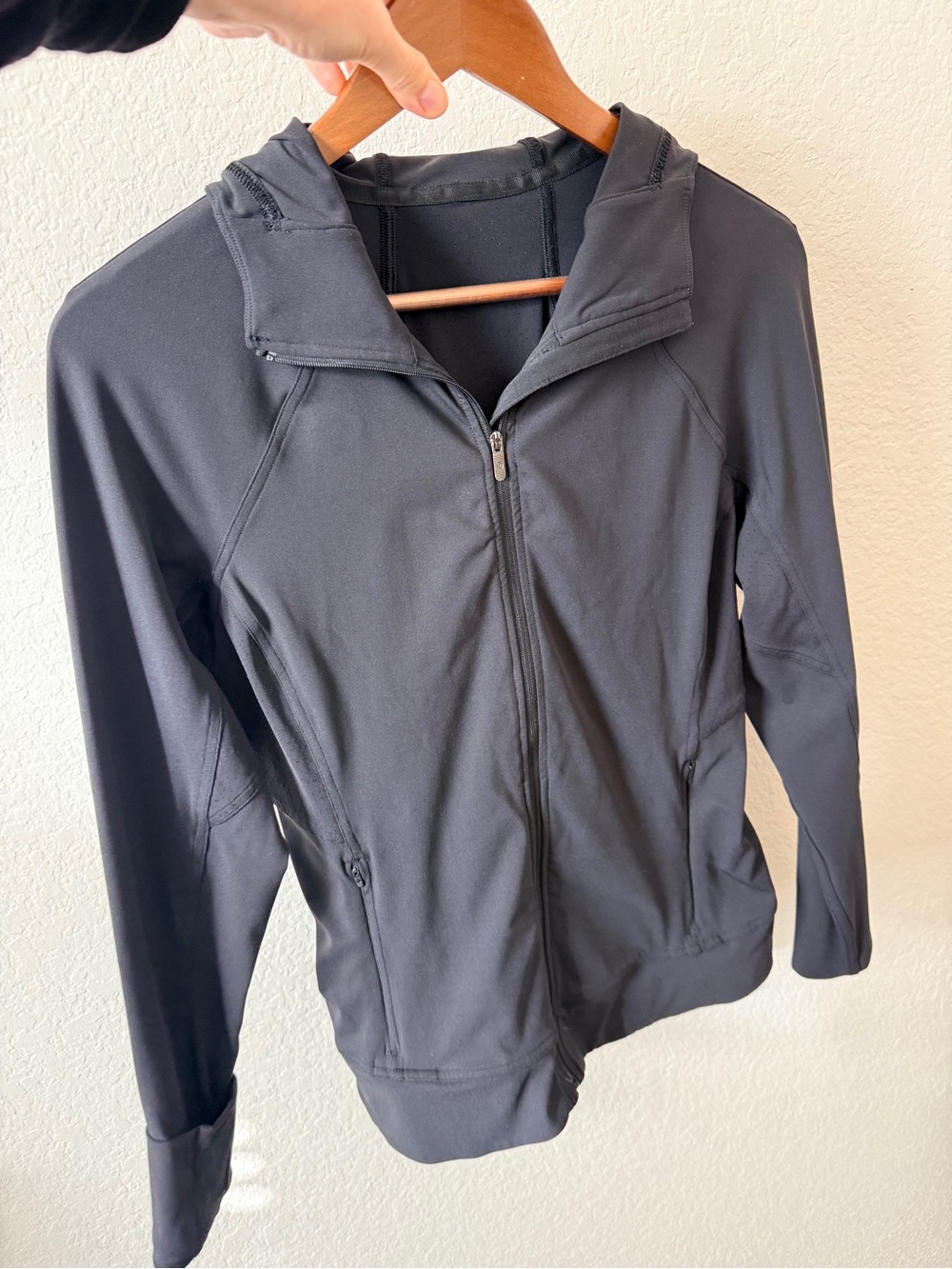 Lululemon Dash into Dusk Black Hooded Utility Zip Jacket - Picture 3 of 5